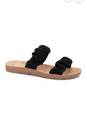 Corkys Iced Tea Slide Black Metallic